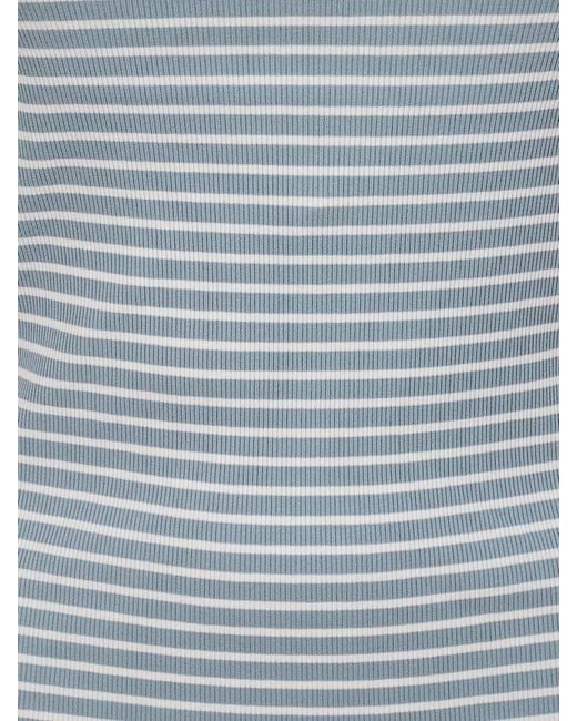Ralph Lauren Blue Striped Knit Tank Top Pullover
