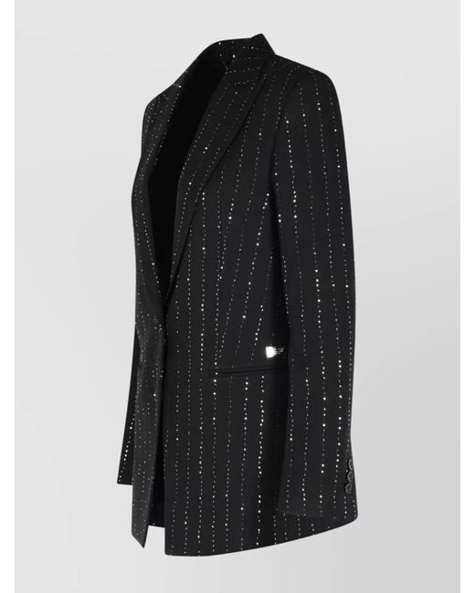 Philipp Plein Black Boyfriend-Fit Blazer