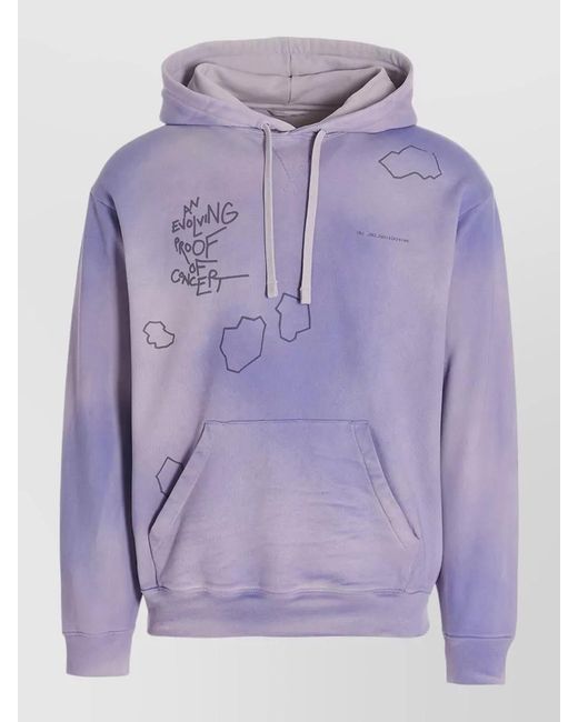 Objects IV Life Purple Patina Hoodie Drawstring Hood Graphic Print for men