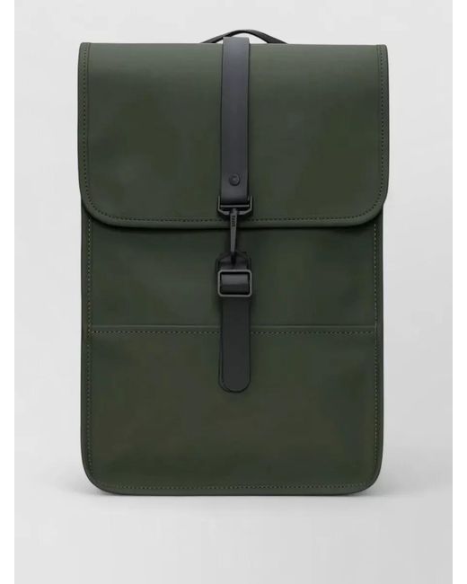 Rains Green W3 Mini Backpack Adjustable Straps