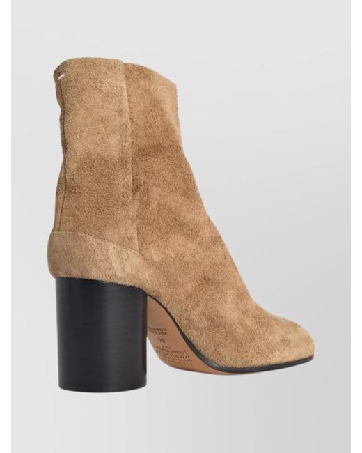 Maison Margiela Natural Suede Tabi Ankle Boots