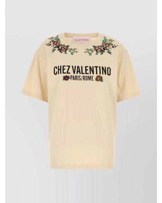 Valentino Garavani Natural Cotton T-Shirt