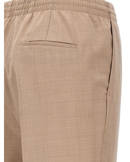 Cellar Door Natural Michela Pants Straight Leg Elastic Waistband
