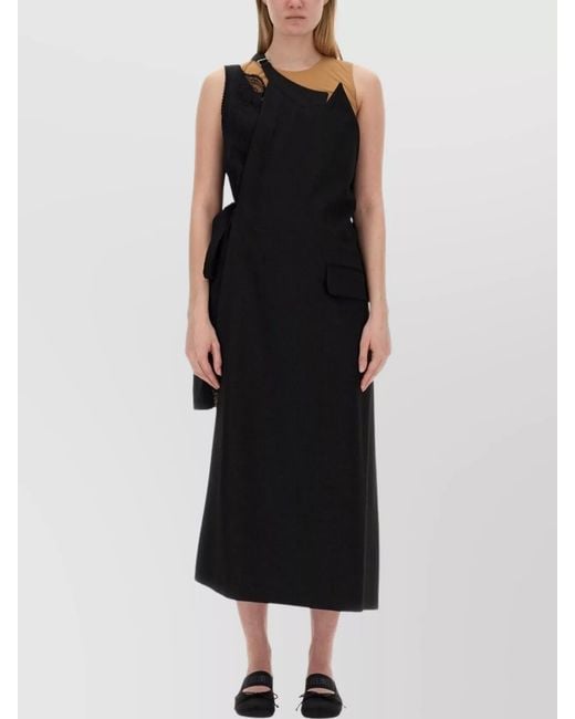 MM6 by Maison Margiela Black Asymmetric Top
