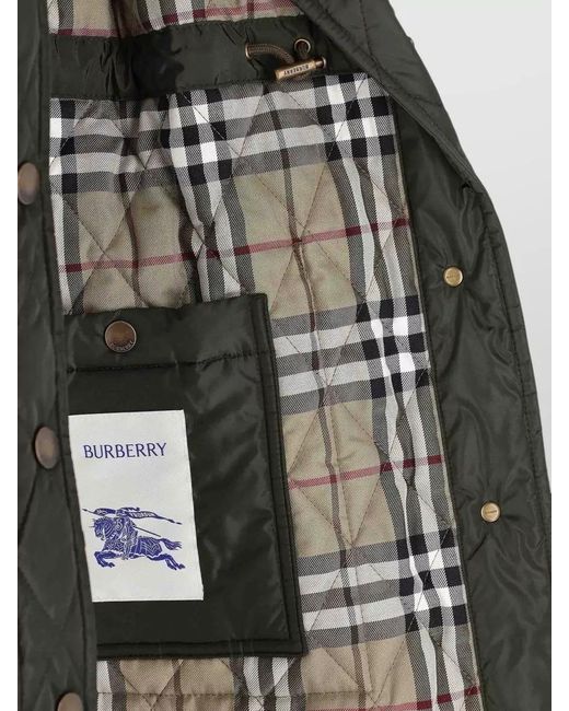 Burberry Gray Fitted Jacket