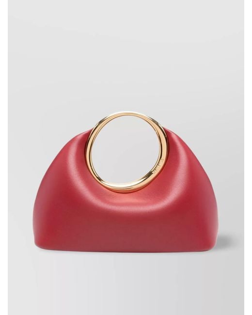 Jacquemus Red Leather Clutch Bag