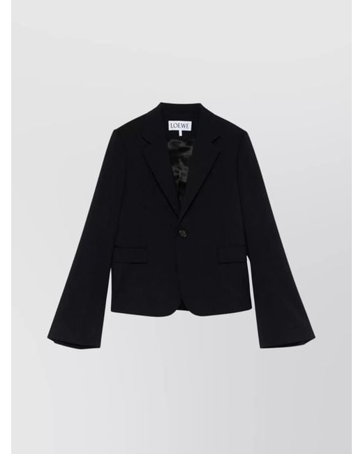 Loewe Blue Wool Single-Breasted Blazer