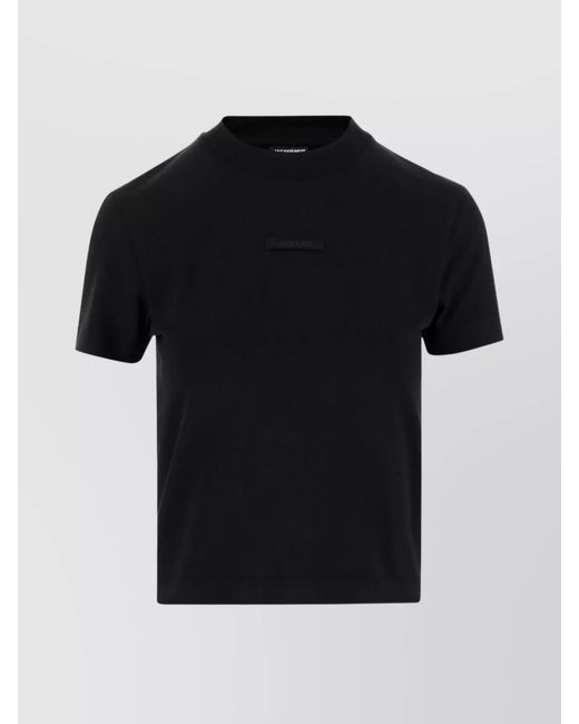 Jacquemus Black Cotton Logo-Print Short-Sleeve T-Shirt