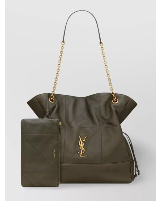 Saint Laurent Multicolor Lambskin Quilted Chain Strap Shoulder Bag