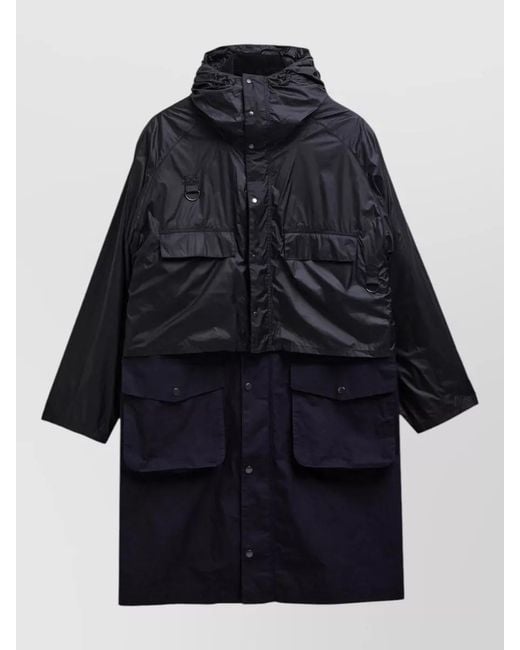 Barbour Blue Waxed Cotton Lightweight Jacket for men