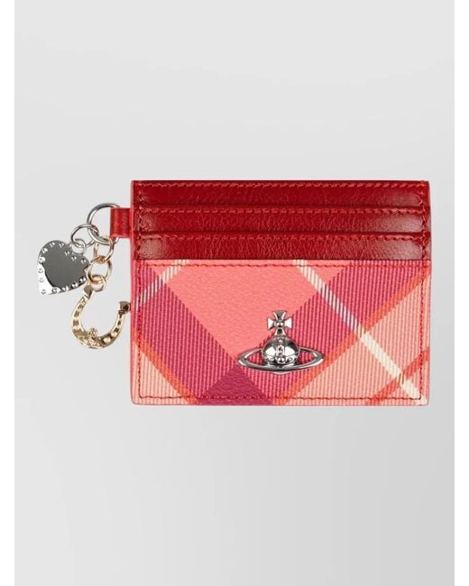 Vivienne Westwood Pink Leather Card Holder