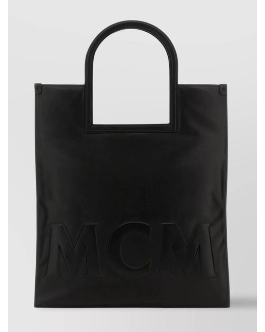 MCM Black Aren Nappa Leather Shoulder Bag
