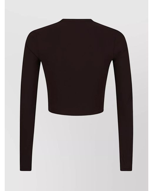 Jil Sander Black Fitted Long-Sleeve T-Shirt