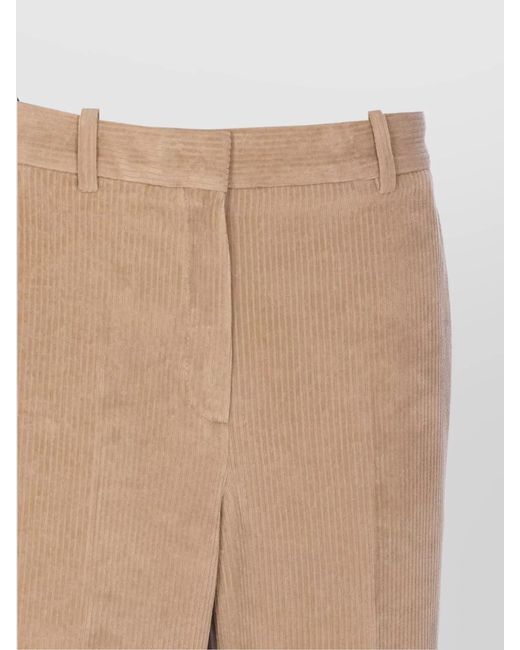 Circolo 1901 Natural Corduroy Tailored Trousers