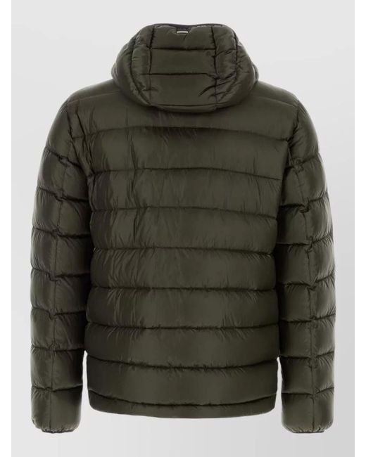 Herno Green Down Padded Coat for men