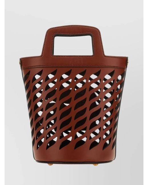 Etro Brown Arnica Leather Bucket Bag