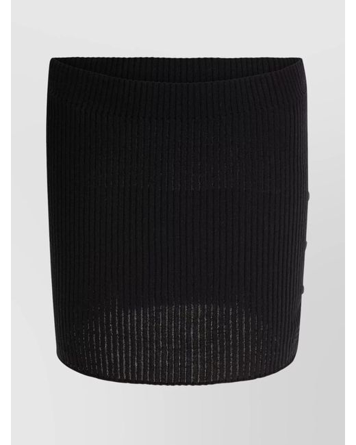 Courreges Black Mini Skirt