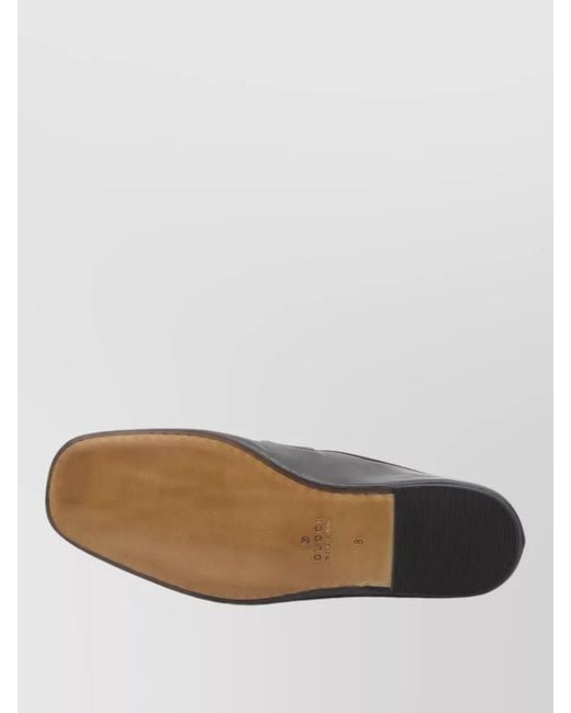 Gucci Black Leather Loafers for men