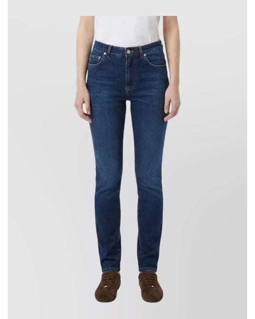 Dolce & Gabbana Blue Skinny Fit Mid Rise Denim Jeans