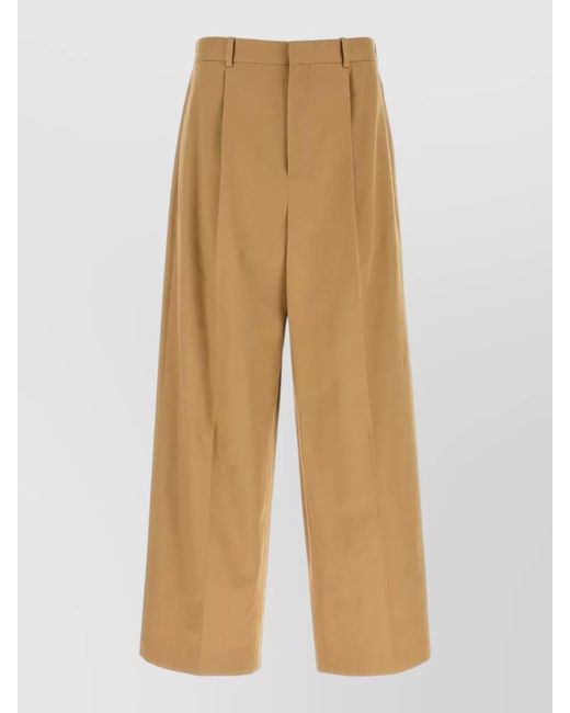 Loewe Natural Tailored Wide Leg Trousers Belt Loops for men
