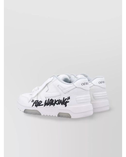 Off-White c/o Virgil Abloh White Leather Low-Top Sneakers