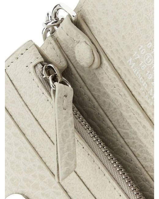 Maison Margiela Natural Leather Chain Card Holder
