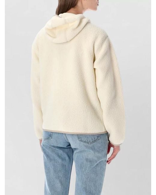 Patagonia Natural Recycled Fleece Hooded Zip Jacket