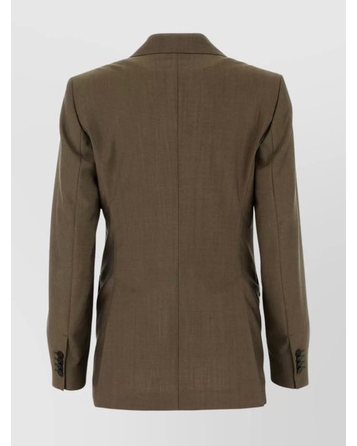 Max Mara Green Wool Blend Blazer