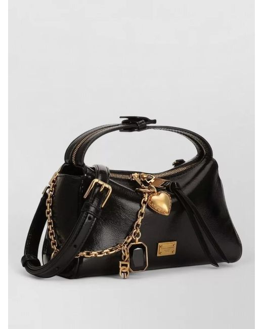 Dolce & Gabbana Multicolor Vittoria Calfskin Leather Crossbody Bag