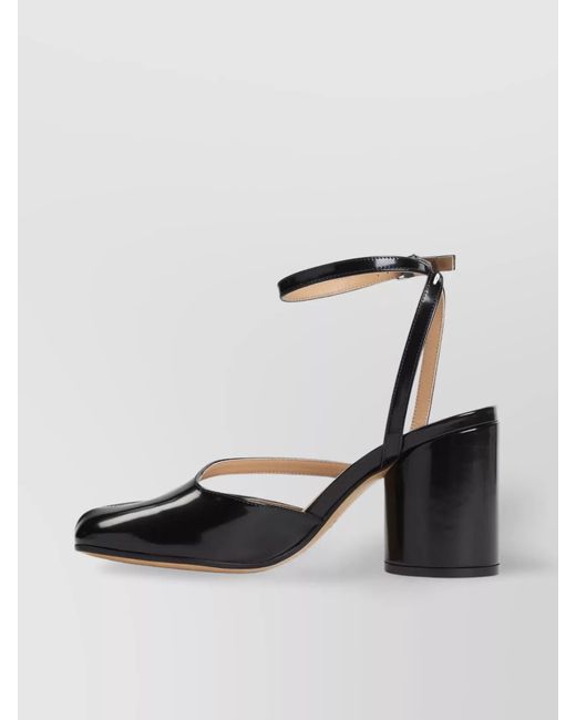 Maison Margiela White Leather Tabi Sandal Pumps