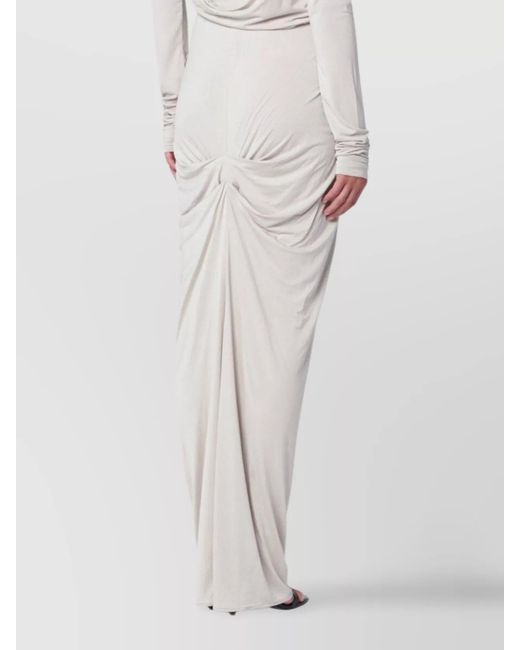 Entire studios White Draped Maxi Skirt