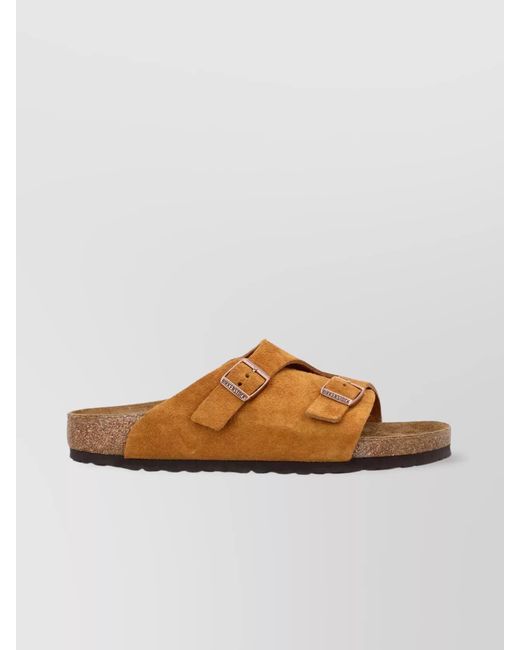 Birkenstock Brown Suede Leather Sandals