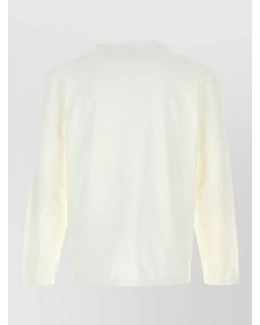 Jil Sander White Cotton T-Shirt for men