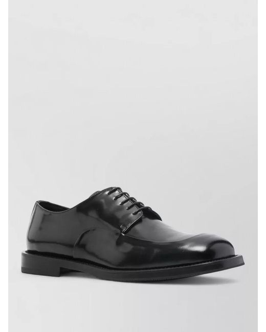 Moschino Multicolor Derby Shoes Glossy Finish Leather Sole for men