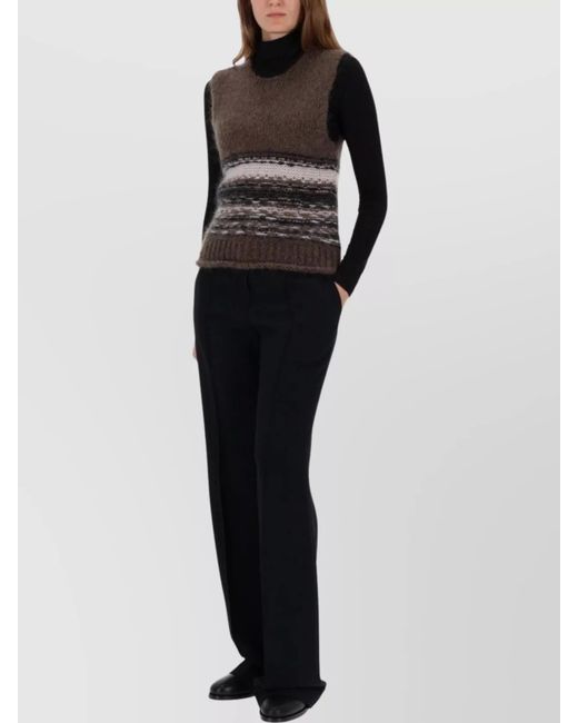 Our Legacy Black Mohair Sleeveless Knit Vest