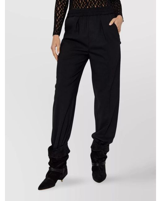 Isabel Marant Blue Wool Tapered Trousers