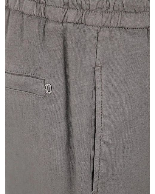 Dondup Gray Cotton Track Pants for men