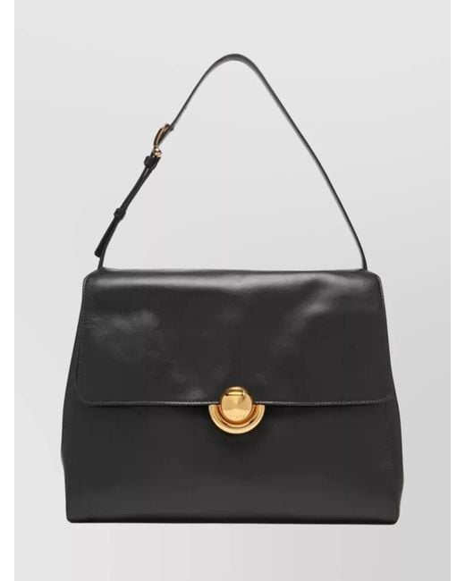 Furla Black Medium Leather Shoulder Bag