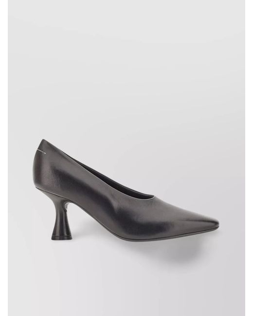 MM6 by Maison Margiela Brown Leather Pumps