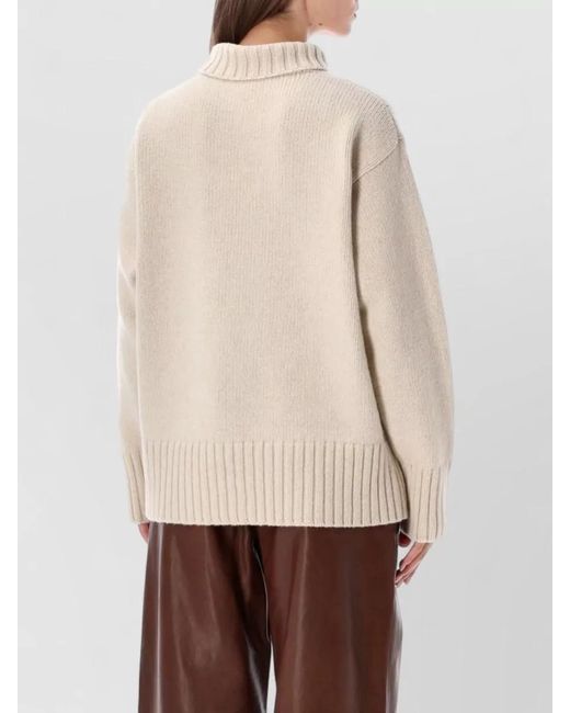 Rohe Natural Cashmere Wool Turtleneck Jumper
