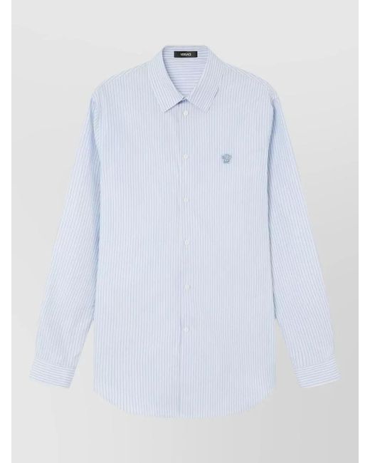 Versace White Cotton Printed Shirt for men