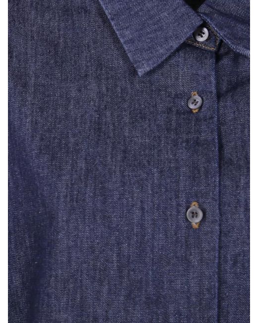 Dries Van Noten Blue Denim Shirt