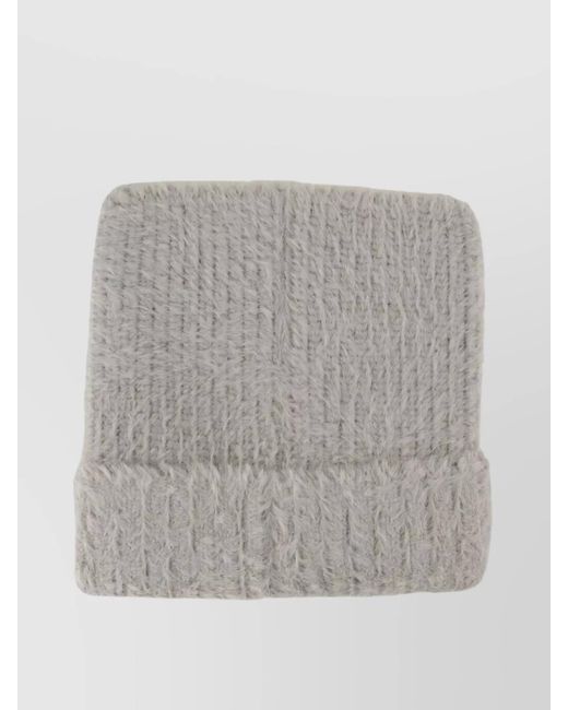 Casablanca Gray Nylon Beanie for men