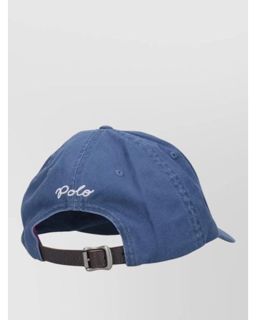 Polo Ralph Lauren Blue Casual Cap Curved Brim Eyelet Vents