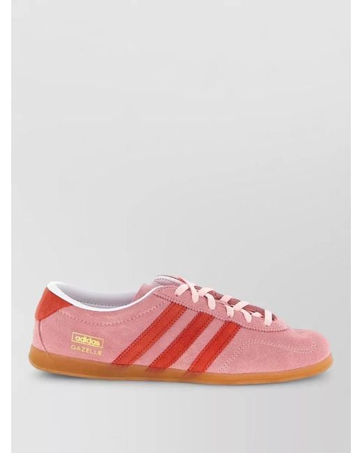Adidas Originals Pink Gazelle Lo Pro Sneakers Contrast Stripes