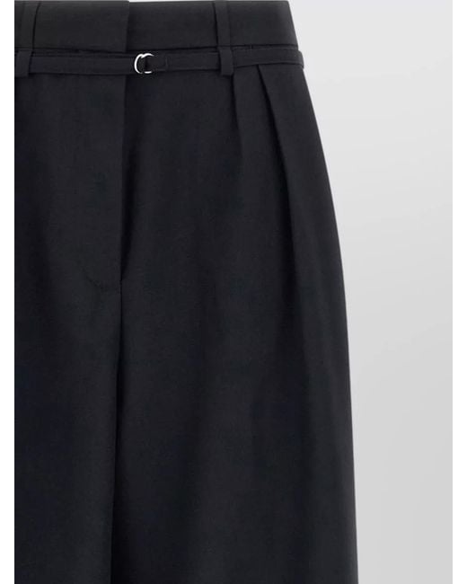Dries Van Noten Blue Peacha High Waisted Pleated Tailored Pants