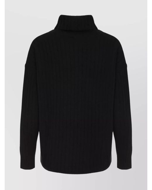 Max Mara Black Wool And Cashmere High Neck Sweater