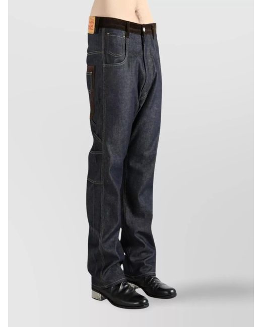 Junya Watanabe Gray Wide-Leg Trousers for men