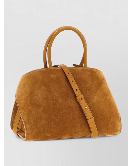 Ferragamo Brown Hug Th S Suede Shoulder Bag