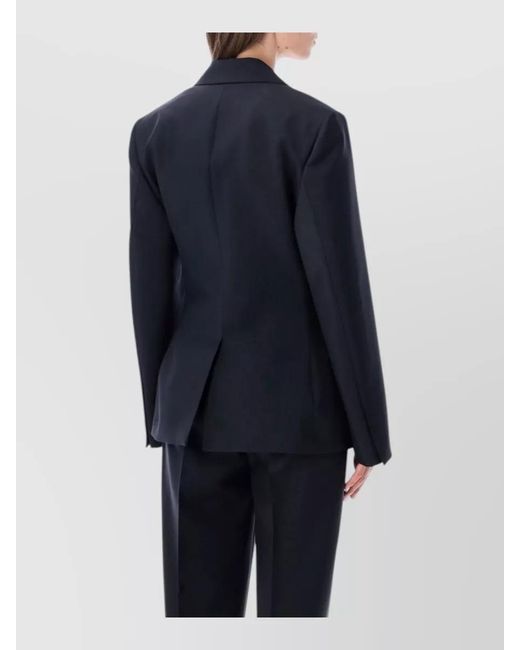 Rohe Blue Tailored Hourglass Blazer Structured Waist